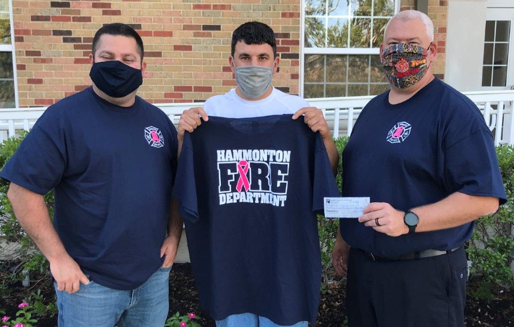 Hammonton Fire Companies Donate Monies to Support Breast Cancer