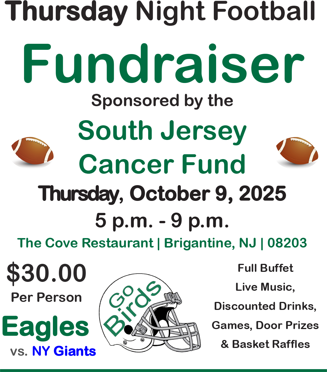 Thursday Night Football Fundraiser